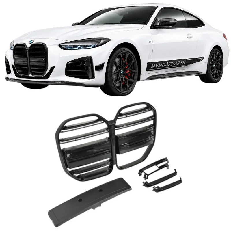 Parrilla Frontal Estilo M4 Performance Negro Brillo BMW Serie 4 G22 G23 2020-2024
