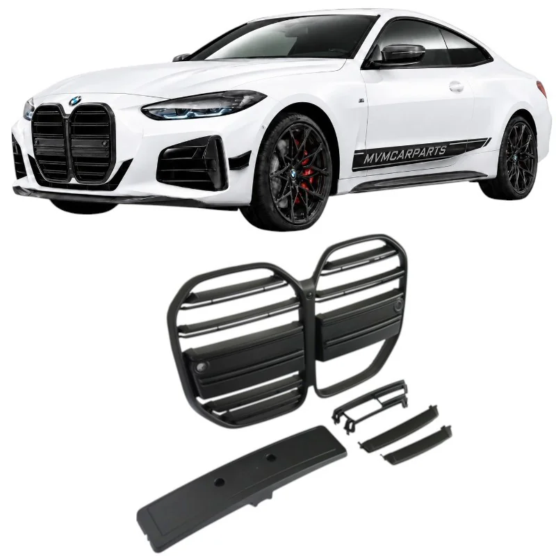 Parrilla Frontal Estilo M4 Performance Negro Mate BMW Serie 4 G22 G23 2020-2024