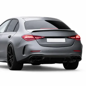 Aleron trasero Mercedes Clase C W206 look 63 AMG Negro Brillo