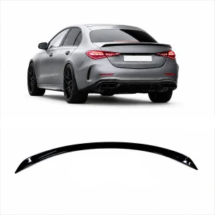 Aleron trasero Mercedes Clase C W206 look 63 AMG Negro Brillo