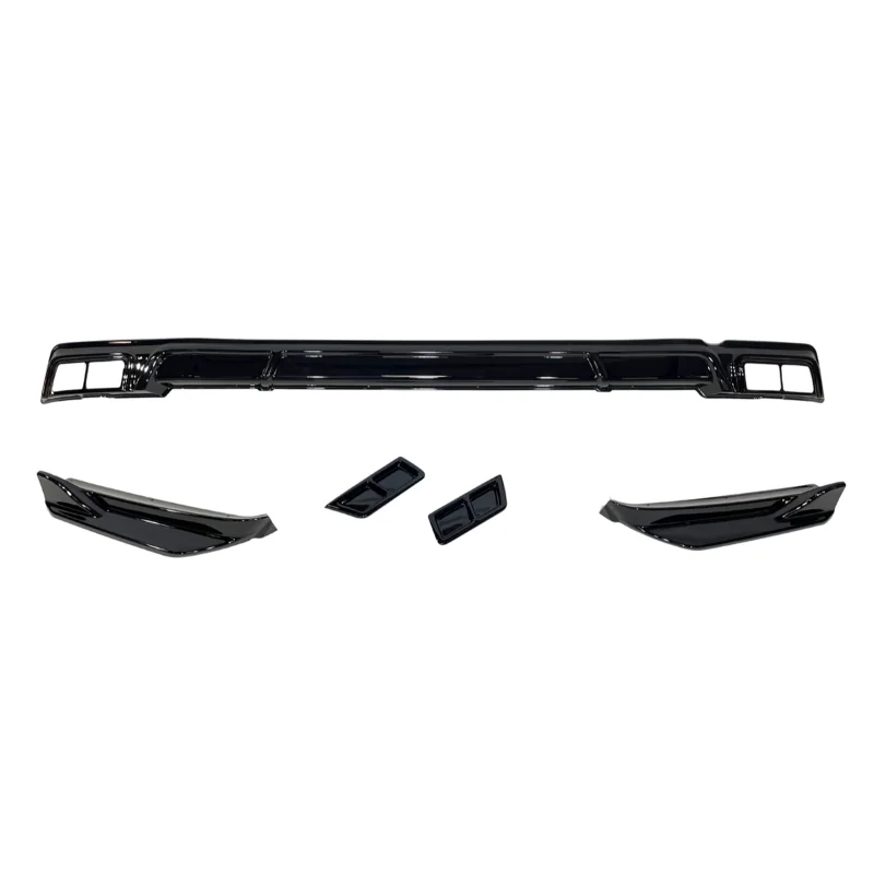Difusor Trasero Ford Transit / Tourneo Custom MK2 +2024 Negro Brillo