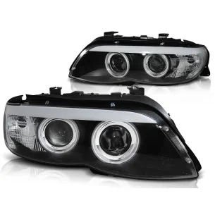 Faros delanteros Xenon BMW X5 E53 LCI 2003-2006 Negros
