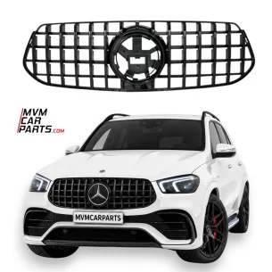 Rejilla frontal para Mercedes GLE Coupe C167 y SUV W167 AMG tipo GTR Panamericana Black