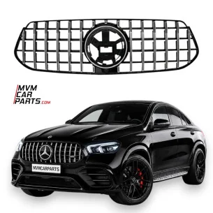 Rejilla frontal para Mercedes GLE Coupe C167 y SUV W167 AMG tipo GTR Panamericana Cromada