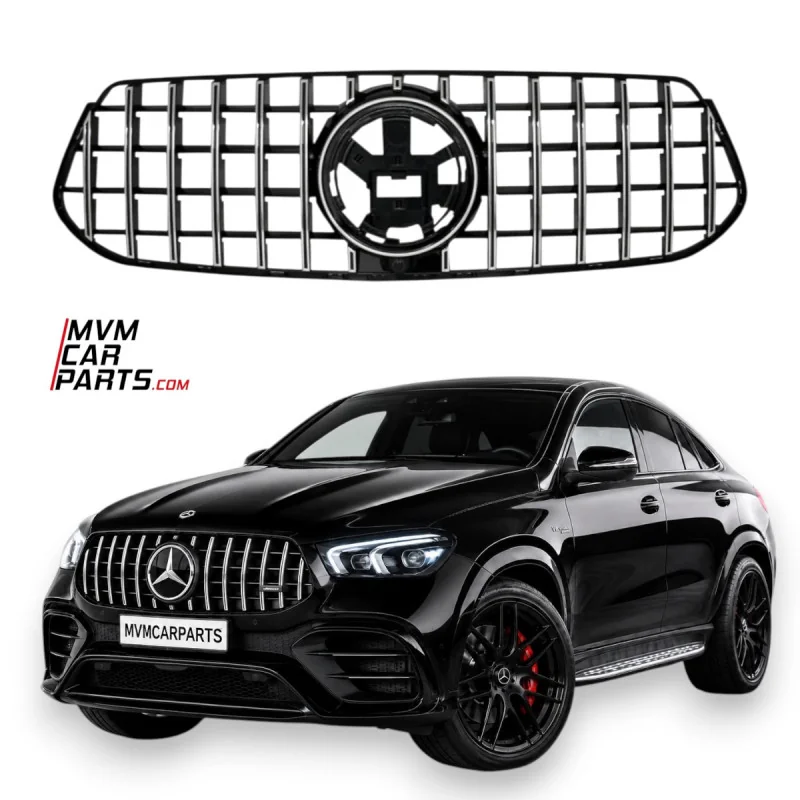 Rejilla frontal para Mercedes GLE Coupe C167 y SUV W167 AMG tipo GTR Panamericana Cromada