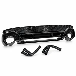 Difusor trasero Audi Q7 +2021 look RSQ7 Negro Brillo