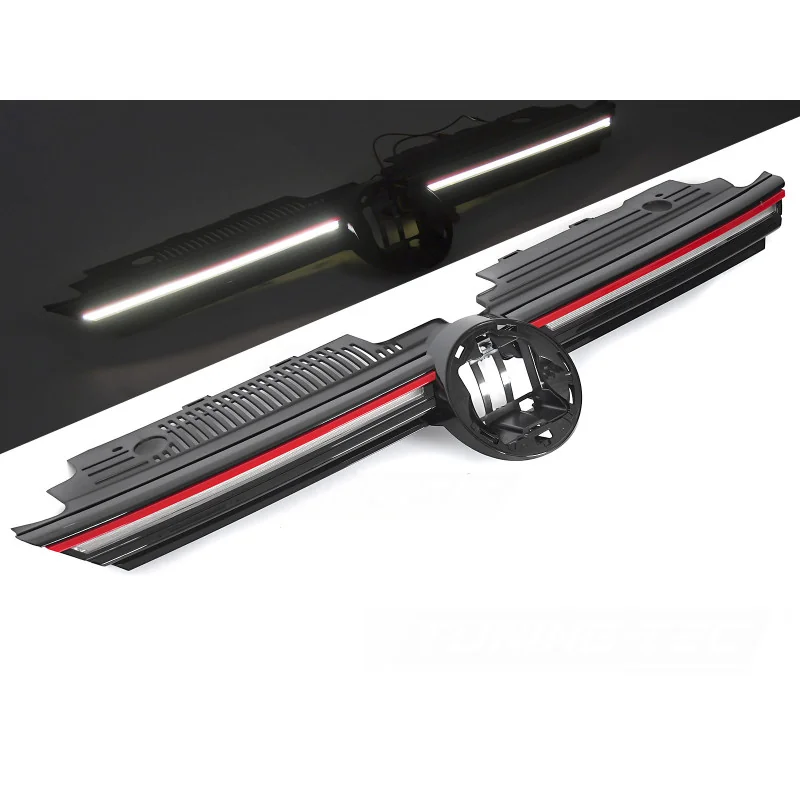 Parrilla delantera LED Iluminada GTI Red Edition para Volkswagen Golf 8 2019-2024