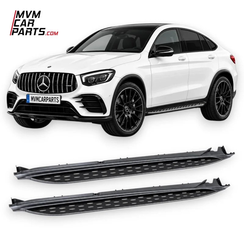 Estriberas laterales Negras para Mercedes GLC SUV X253 y GLC Coupe C253