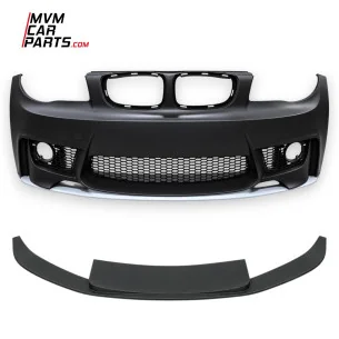 Lip añadido delantero para Bmw Serie 1 E81 E82 E87 E88 con paragolpes 1M