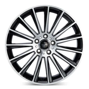Juego de 4 Llantas 19 Pulgadas Keskin KT18 Turbo Negro Pulido MV004