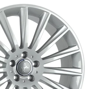 Juego de 4 Llantas 20 Pulgadas Keskin KT18 Turbo Silver MV008