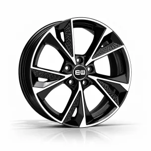 Juego de 4 Llantas 17 Pulgadas EW15 Luster Black Polish MV202