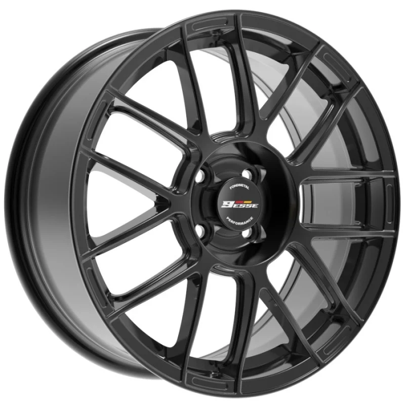 Juego de 4 Llantas FONDMETAL 9ESSE Negro brillo - 7