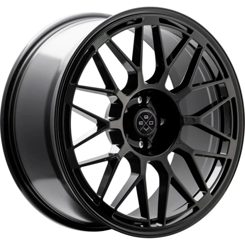 Juego de 4 Llantas FONDMETAL 9EVO Negro brillo - 8