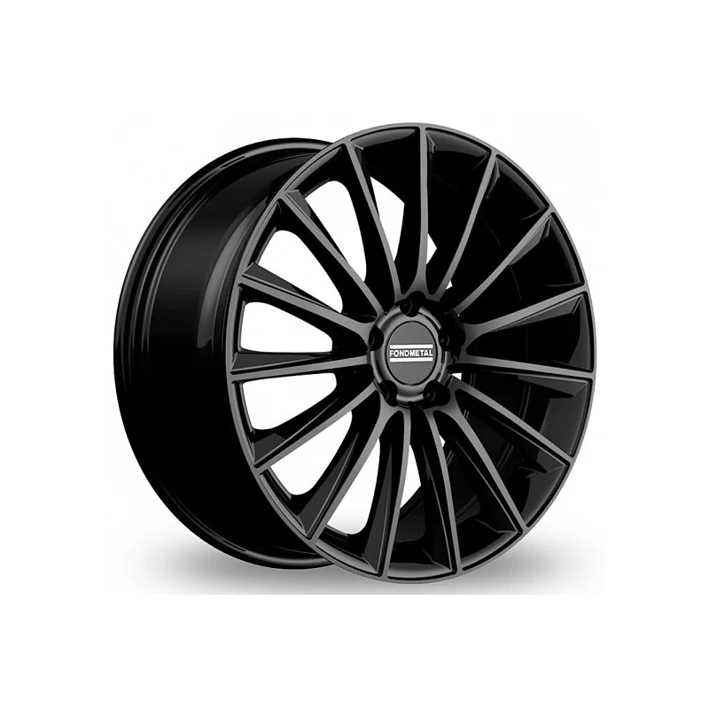 Juego de 4 Llantas FONDMETAL AIDON Negro Brillo - 9