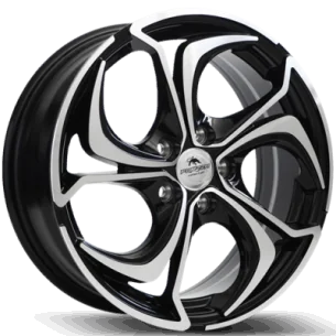 Juego de 4 Llantas Forzza wheels AKTIA Negro/pulido - 6