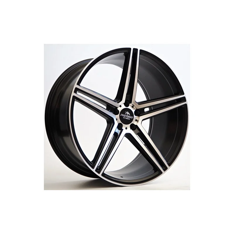 Juego de 4 Llantas Forzza wheels BOSAN negro-pulido - 9