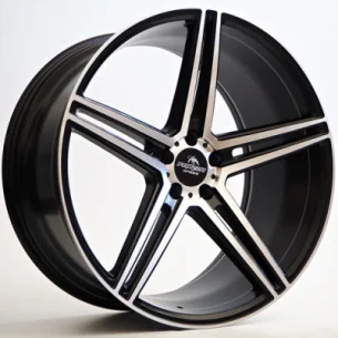 Juego de 4 Llantas Forzza wheels BOSAN negro-pulido - 9