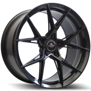 Juego de 4 Llantas Forzza wheels OREGON Black Magic - 9