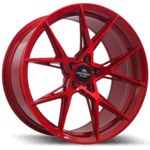 Juego de 4 Llantas Forzza wheels OREGON Candy Red - 9