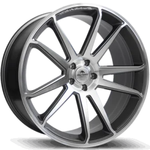 Juego de 4 Llantas Forzza wheels SOLO Gris/pulido - 9