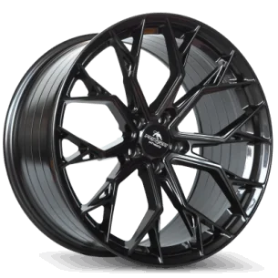Juego de 4 Llantas Forzza wheels TITAN black magic - 8