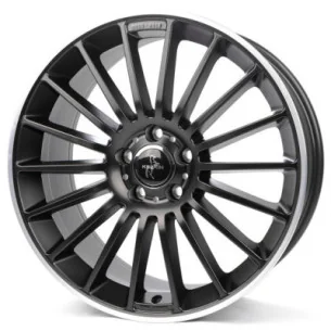 Juego de 4 Llantas KESKIN KT15 SPEED Negro mate borde/pulido - 8