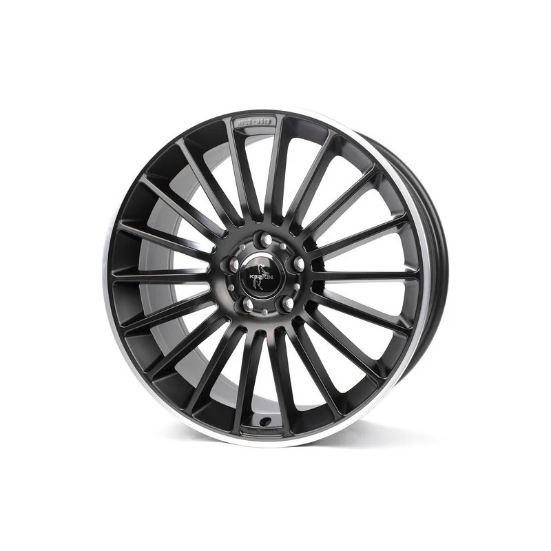 Juego de 4 Llantas KESKIN KT15 SPEED Negro mate borde/pulido - 8