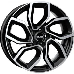 Juego de 4 Llantas MAK APOLLO Negro/pulido - 6