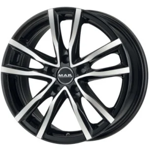 Juego de 4 Llantas MAK MILANO Negro/pulido - 7