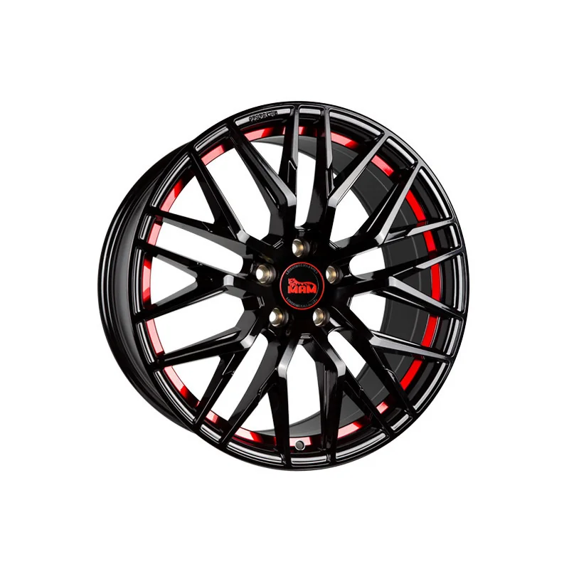 Juego de 4 Llantas MAM RS4 Negro/rojo - 7