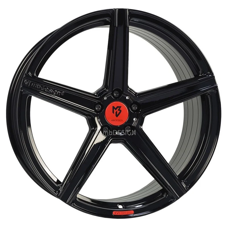 Juego de 4 Llantas MB Design KV1S Negro Brillo - 9