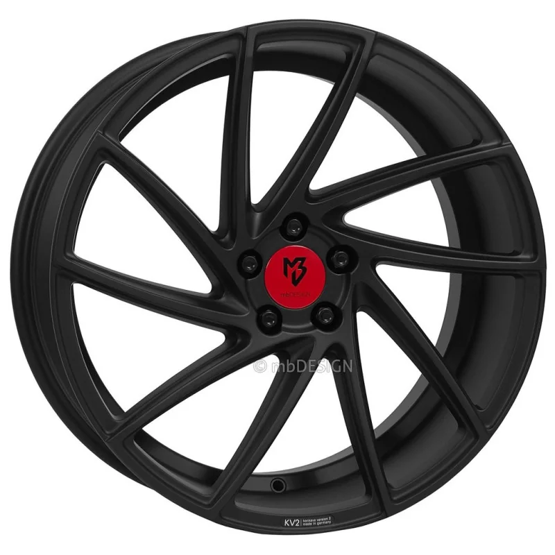 Juego de 4 Llantas MB Design KV2 Negro Mate - 8