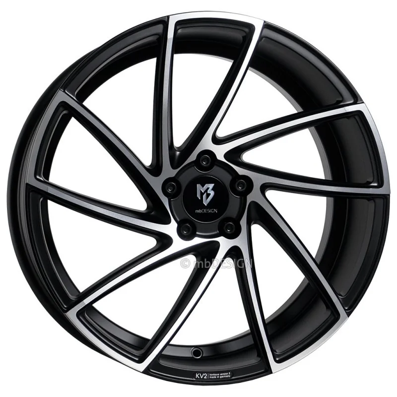 Juego de 4 Llantas MB Design KV2 Negro-pulido - 8