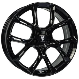 Juego de 4 Llantas convexas MB Design KX1 Negro brillo - 9
