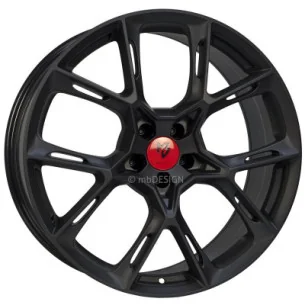 Juego de 4 Llantas convexas MB Design KX1 Negro Mate - 8