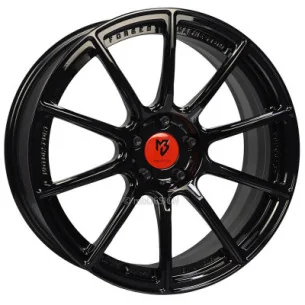 Juego de 4 Llantas magnesio MB Design MF1 Negro brillo - 8