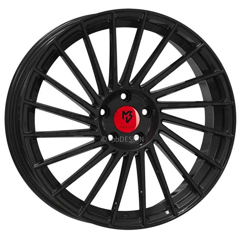 Juego de 4 Llantas MB Design VR3 Negro brillo - 8