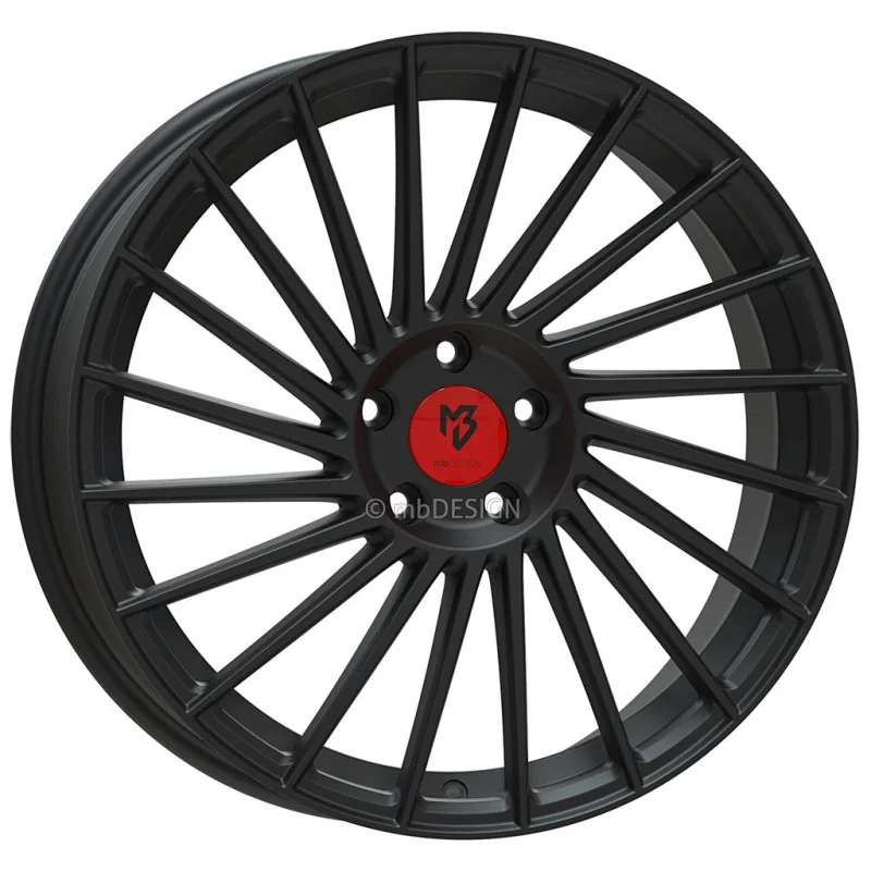 Juego de 4 Llantas MB Design VR3 Negro Mate - 8