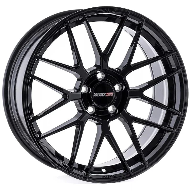 Juego de 4 Llantas MOTEC MCR3 Hyper Mesh Negro brillo - 9