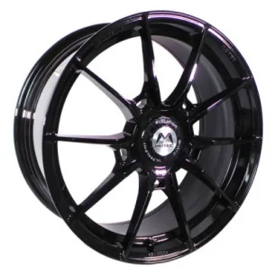 Juego de 4 Llantas MOTEC MCR5 ULTRALIGHT-EVO Negro brillo - 8
