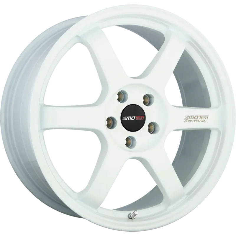 Juego de 4 Llantas Flow Forming MOTEC MCR6 Blanco - 8