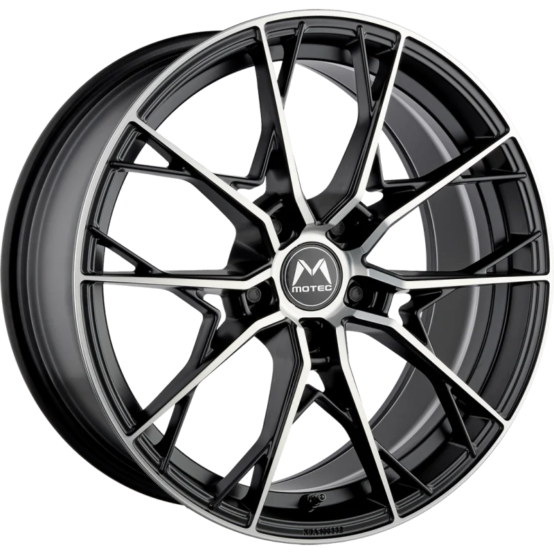 Juego de 4 Llantas Flowforming MOTEC MCR7 BLAZE Black polished - 8