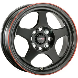 Juego de 4 Llantas MOTEC MCRY RALLYE Negro/rojo - 7