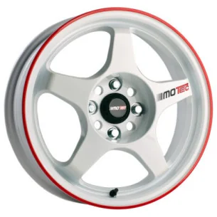 Juego de 4 Llantas MOTEC MCRY RALLYE Blanco/rojo - 6