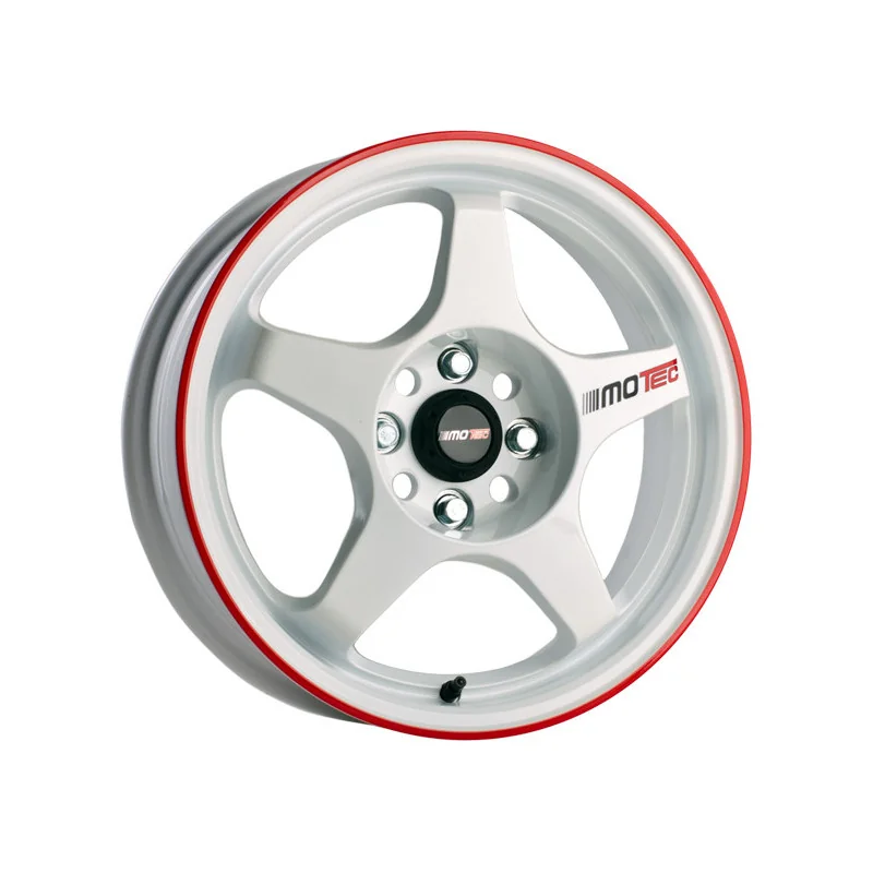 Juego de 4 Llantas MOTEC MCRY RALLYE Blanco/rojo - 6