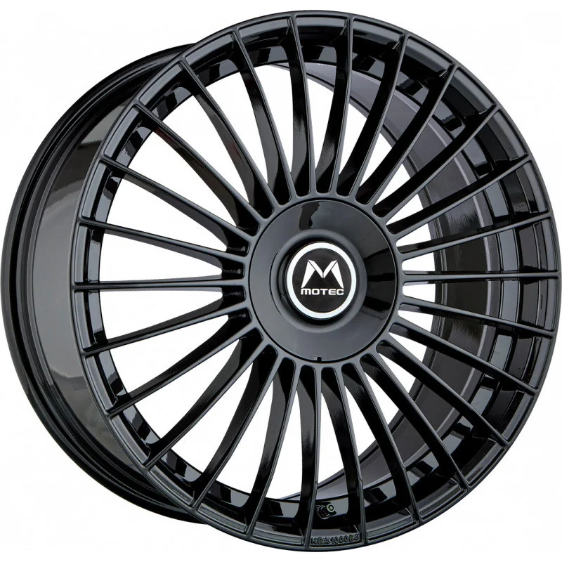 Juego de 4 Llantas MOTEC MCT18 VENOM Negro brillo - 8