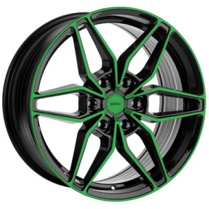 Juego de 4 Llantas Flowforming OXIGIN 24 OXROAD Pulido-verde - 9