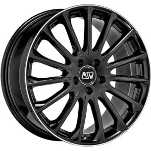 Juego de 4 Llantas OZ RACING MSW 30 Black polished Lip - 7