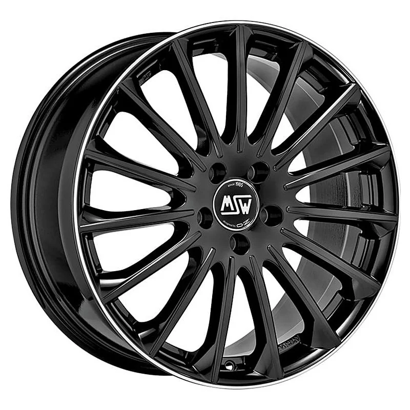 Juego de 4 Llantas OZ RACING MSW 30 Black polished Lip - 7